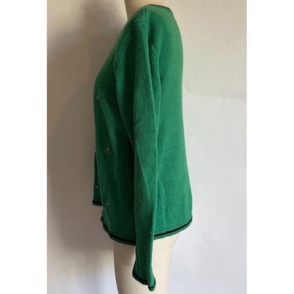 Holiday Time Cat Light Up Ugly Merry Christmas Party Sweater-Size L-Green-Works - Picture 4 of 17